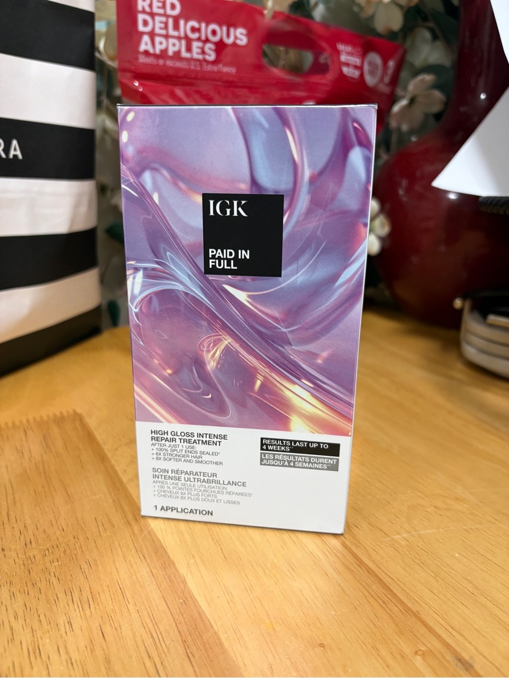 IGK Paid In Full High Gloss Intense Repair Treatment 4pc Kit, 1 Application,BNIB